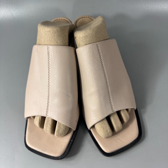 Neil J. Rodgers Sue Mules Square Toe Slim Fit Sandals, Size 37.5 - Picture 5 of 13